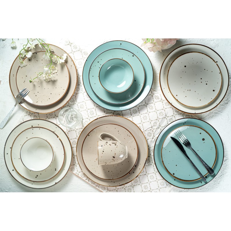 Esfour Ceramics Small Hand Craft Dessert Bowls - 12oz, Set