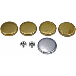 Dorman 567-017 Amc Brass Expansion Plug Kit, 5 Expansion Plugs, 2 Pipe Plugs Compatible with Select American Motors/International/Jeep Models