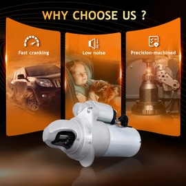 6490N Starter Compatible with 2002-2005 Chevy Trailblazer L6 4.2, 02-05 GMC Envoy L6 4.2L, 2004-2006 Chevy Colorado L4 2.8 L5 3.5, Buick Rainier 04-05 4.2L,06 Hummer H3, 2003 03 04 10465527 8104655820