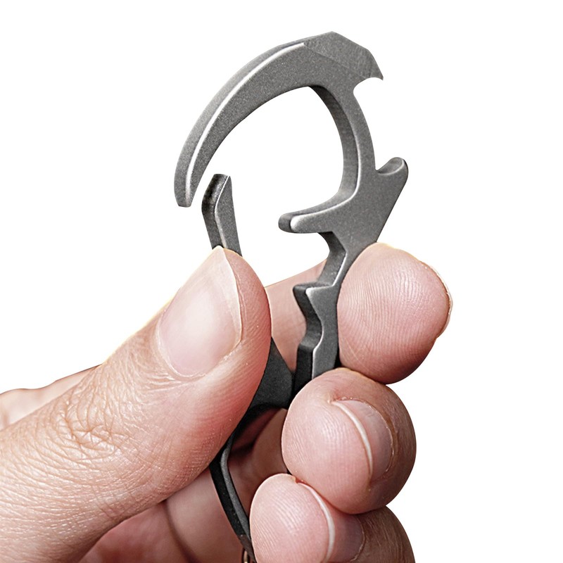 Key Fob, Titanium Keychain Tool, Key Holder with Bottle Opener