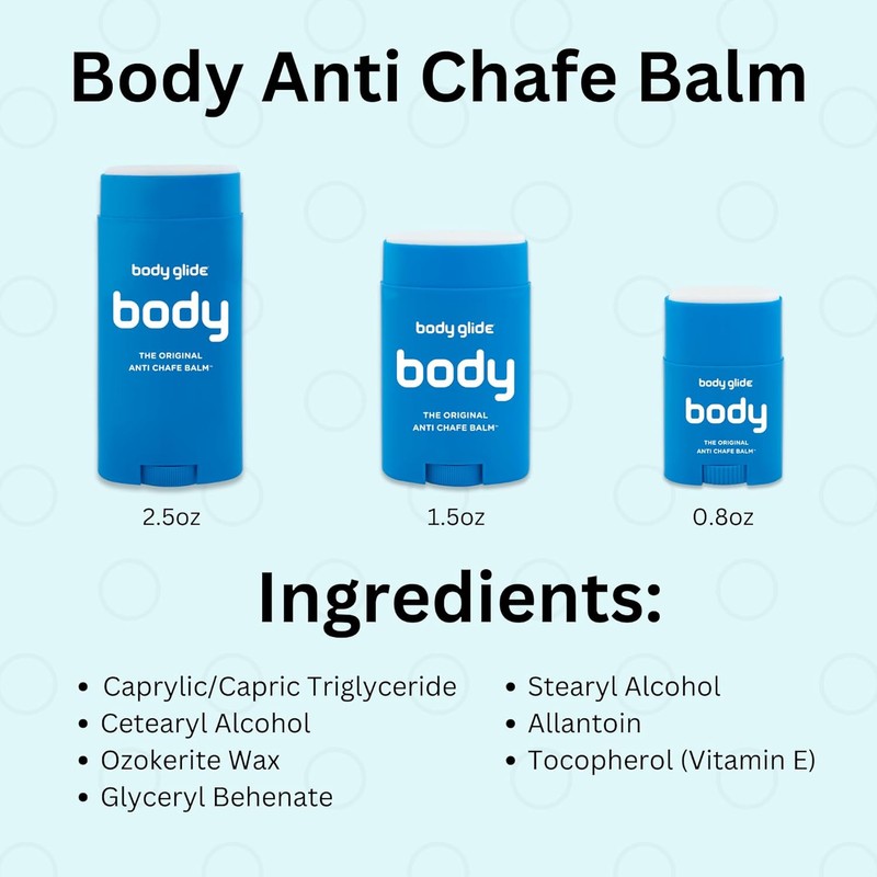 Body Glide Original Anti-Chafe Balm | Anti-Chafing Stick for Arm,