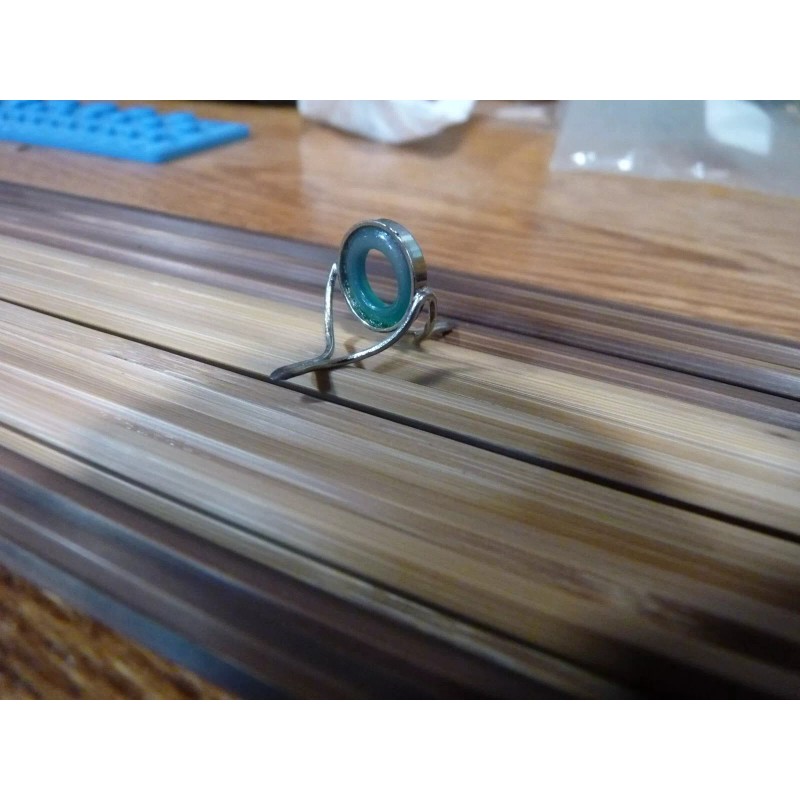 Black River Fly Shop Agate Stripping Guide Chrome Green insert