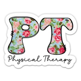 Physical Therapy Sticker - 3" Laptop Sticker - Waterproof Vinyl for Car, Phone, Water Bottle - PT Therapist Decal