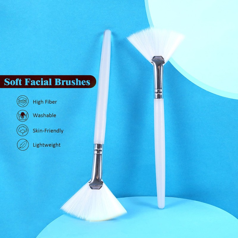 Soft 'N Style Taklon Fan Mask Brush Acid Applicator for