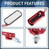 INFINAUTO Motorcycle Rear View Mirrors Bar End Side Mirrors Mount