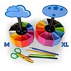 KAJAWIS Rotating Organiser for Colouring Pencils, Desk Organiser for Children,