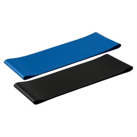 2 Ligas de Resistencia Premium para glúteos y piernas. Dimensiones 8cm x 36cm x 2mm de Espesor. Tonifica y fortalece Desde casa. Banda de Resistencia para Amantes de Yoga, Crossfit y Pilates.