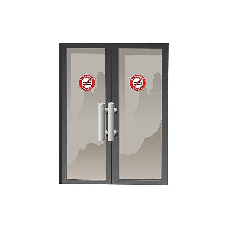 No Smoking No Vaping Sign Sticker, 15 Pcs No Smoke