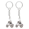 2 Tractor Pendants, 2 Key Ring Chains, Creative Metal Pendants,