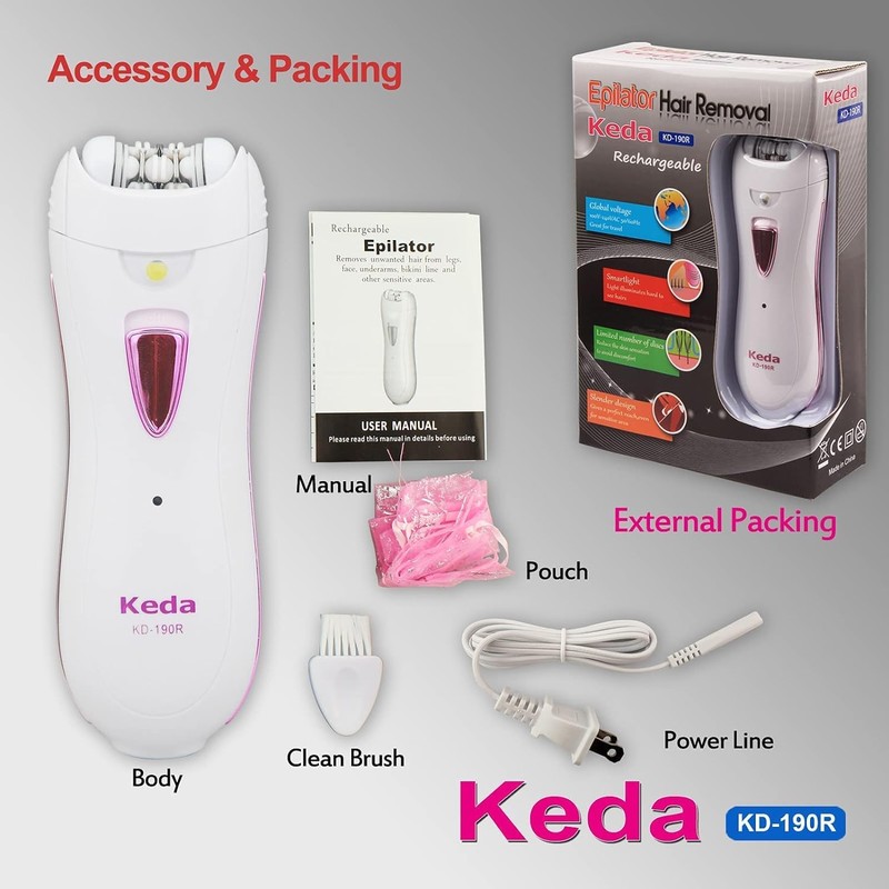 Facial Epilator for Women Smooth Glide Epilator - Face Epilator