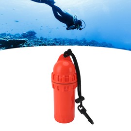 Alomejor Scuba Diving Dry Box, Waterproof Capsule Storage Container for Keys Cards PP Material for Water Sports (Red)