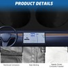 Car Windshield Sun Shade, Reflective Windshield Sunshade with Storage Pouch
