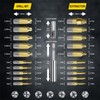 DTRUCTIEW 22PCS Titanium Damaged Screw Extractor Set, HSS 4341 Screw