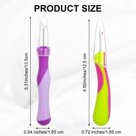 Pack of 2 Sewing Seam Ripper, Rubber Seam Ripper, Sewing Accessories, Ergonomic Seam Ripper, Seam Ripper, Professional Seam Ripper, Prym Stitch Remover, Sewing Tools for Craft Supplies, Quilting,