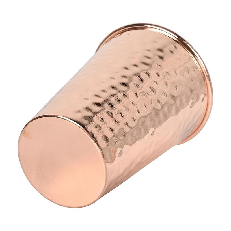 ANCIENTIMPEX Hammered Copper Tumbler, Lacquered-Free, Unlined and UNCOATED - 550