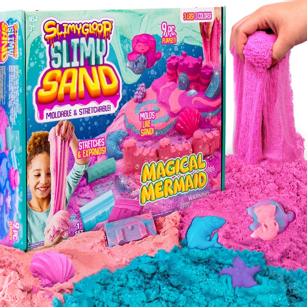SLIMYSAND Sweet Treats, 2 Pounds of SlimySand in 5 Colors