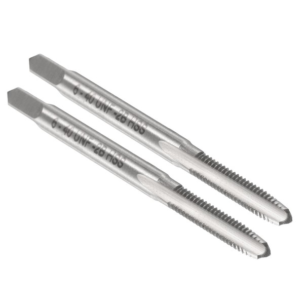 uxcell 2pcs Hand Plug Tap #6-40 UNF 2B Thread Plug