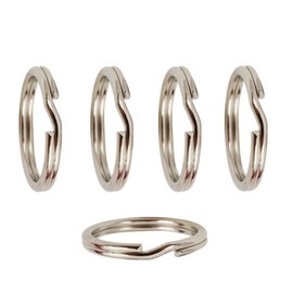 The Jewellery Store London 5 Pcs Split Rings in Nickel Free 925 Sterling Silver, Strong, Diameter 7mm