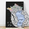Map of France Scratch Off Poster