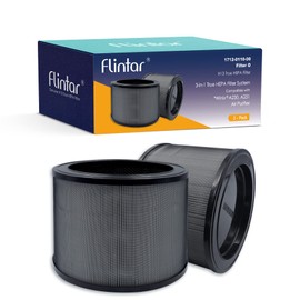 Flintar 2-Pack of True HEPA Replacement Filter O, Compatible with Winix A230 and A231 Air Purifier, 1712-0110-00, Filter Size O, 3-in-1 H13 Grade True HEPA Filter,
