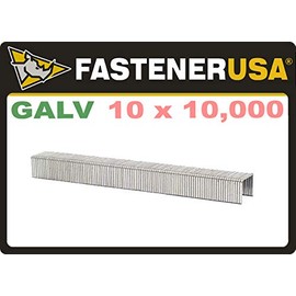 3/8" LEG x 1/2" CROWN 21GA GALV 8010 STAPLES 100,000ct | BA8010C10