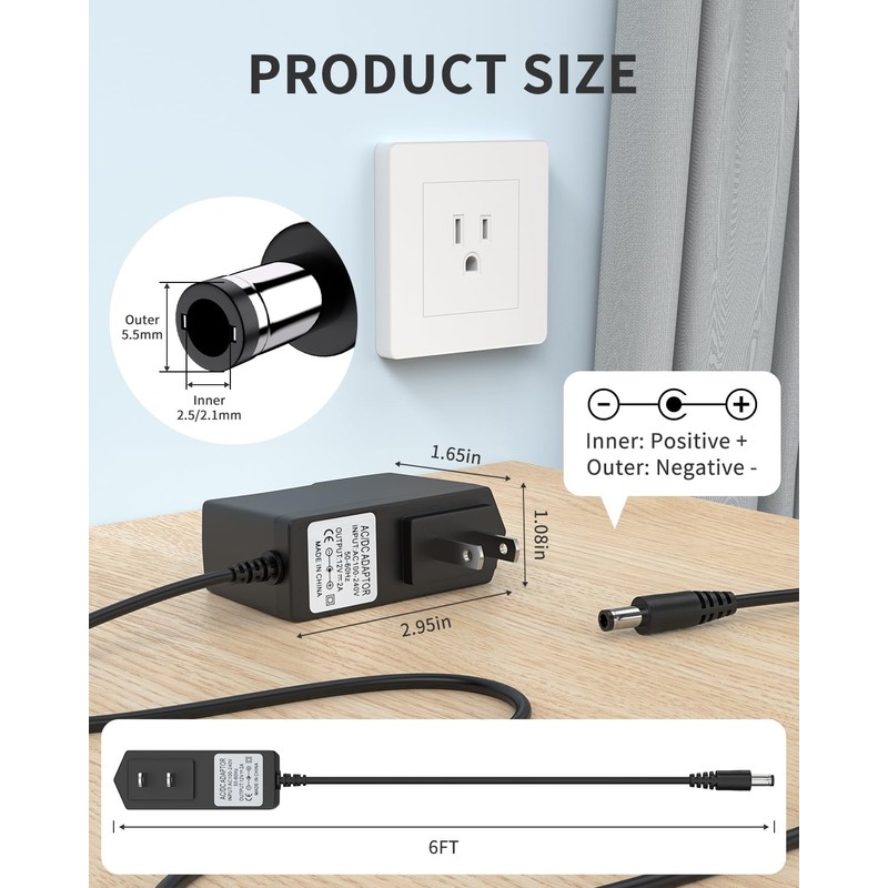 Replacement Adapter Charger fits for Bose Companion 2 Series II