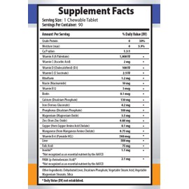 Dog Minerals - Ultra Vitamins for Pets - Dogs and Cats - Powerful Minerals - Vitamin c for Dogs chewable - 1 Bottle (90 Chews)