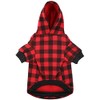 Sudadera con Capucha para Perro a Cuadros, suéter para Perros