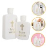 iplusmile 4Pcs Refillable Empty Holy Water Bottles Decorative Containers for