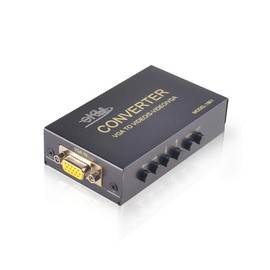 eKL VGA to AV Adapter Converter Box VGA Input Composite RCA S-Video VGA Output Computer PC Laptop to TV Display Projector Connector
