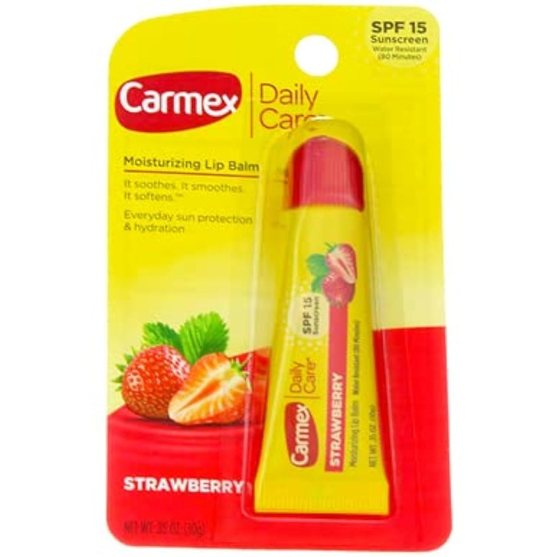 Carmex Daily Care Lip Balm Strawberry SPF 15 0.35 oz