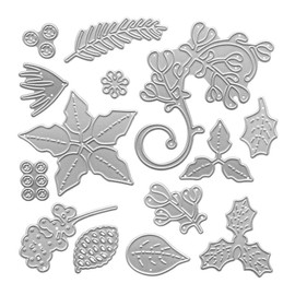 Leaf Plants Foliage Cutting Dies Stencil Metal Template Molds, Embossing Tool Die Cuts for Card Making Album Paper Scrapbooking DIY Décor Dies Craft