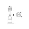 E26 Extension Adapter (Large: 4.3 inches (11 cm) extension and