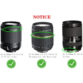 62mm Lens Cap Cover Compatible for Tamron AF 18-200mm F/3.5-6.3 Di-II VC All-in-One,AF 18-200mm f/3.5-6.3 XR Di II LD Aspherical (IF) Macro,HUIPUXIANG [2 Pack]