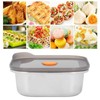 316 Stainless Steel Food Storage Container Vacuum Sealed Metal Food