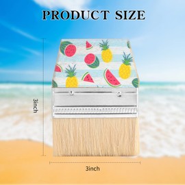 WANGDEFA Sand Beach Cleaning Brush Body Skin Feet Sand Remover for Beach Volleyball Sandboxes Beach Events Water Activities Sand Occasion (Fruit) (Wood 1)