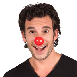 6 plastic clown noses