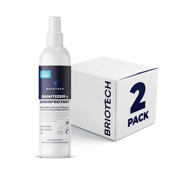 BRIOTECH BRIOTECH Sanitizer Disinfectant Hypochlorous Spray, Kills 99.99% of Viruses