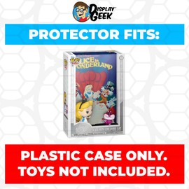Display Geek, 1 x Plastic Pop Protector Only Compatible with Alice with Cheshire Cat #11 Funko Pop Movie Posters Box - Nothing Else fits
