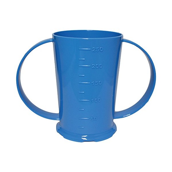 NRS Healthcare Blue Graduated 2 Handled Beaker or Cup