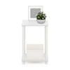 Furinno Turn-N-Tube Haydn End Table, White/White