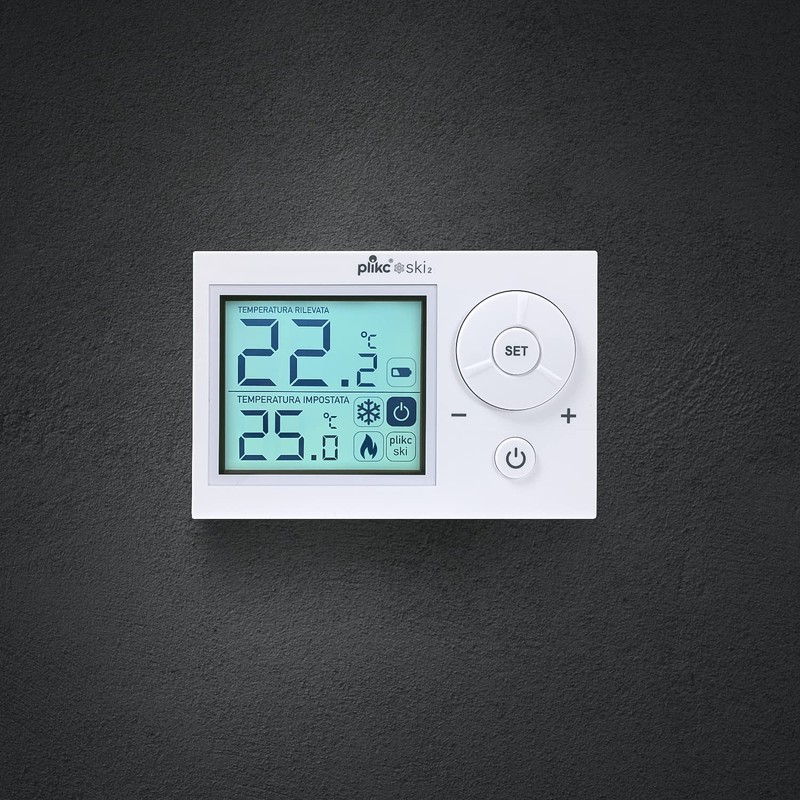 SKI 2 Digital Room Thermostat (White)