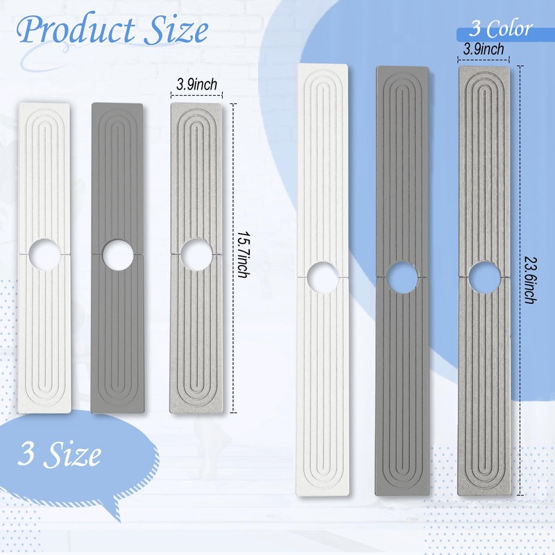 Kitchen Sink Splash Guard- 15.6''x 3.9''Stone Faucet Mat for Kitchen