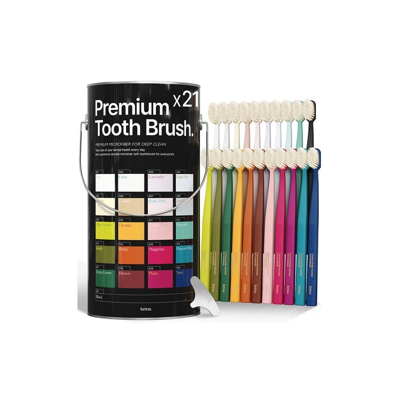 Premium double fine bristle pastel toothbrush 21 pieces / 프리미엄