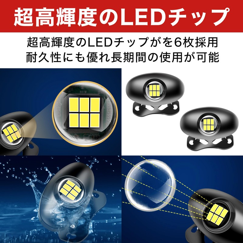 HAMILO License Plate Light Tail Lamp, High Brightness, Easy Installation,