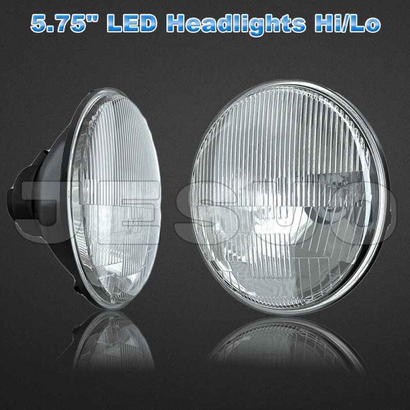 JESUO 4pcs 5.75" LED Headlights Hi/Lo Beam For 1958-1975 Oldsmobile