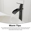 BWE Bathroom Vessel Sink Faucet Waterfall Spout Single Handle One