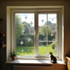 Pack of 39 Prism Window Stickers for Bird Strikes, Anti