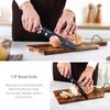 MEOWKIT Cute Kitchen Knife Set, Dishwasher Safe, 5 pieces Non-Stick