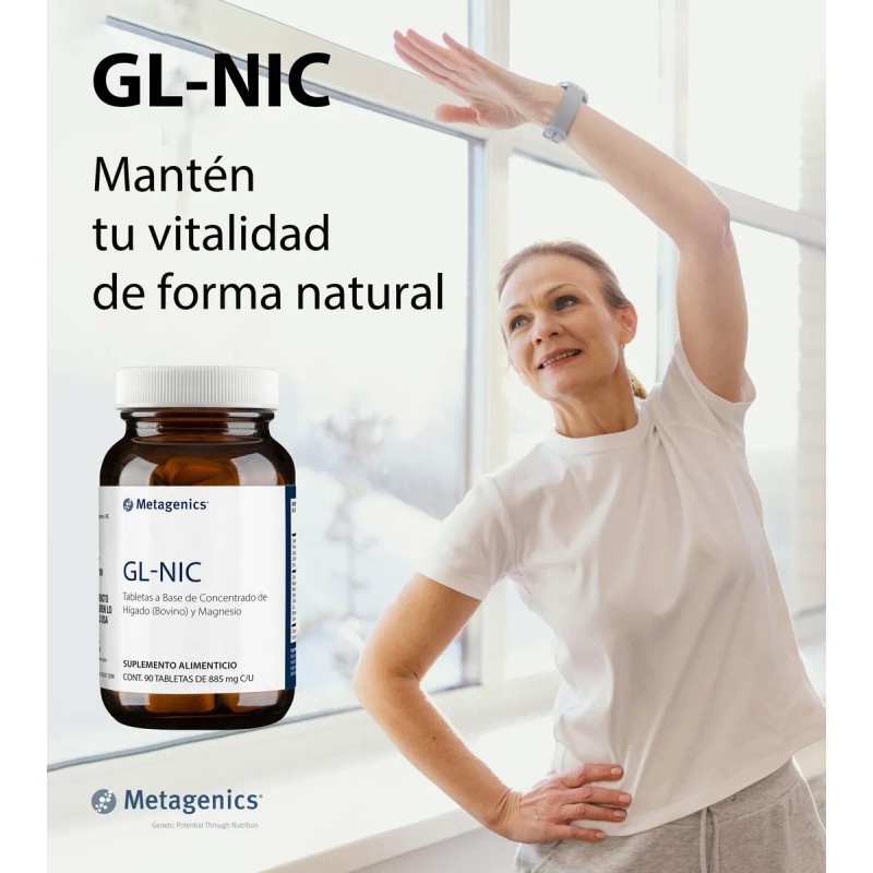 Metagenics Nic Suplemento Magnesio Cromo Zinc Tabs Sabor